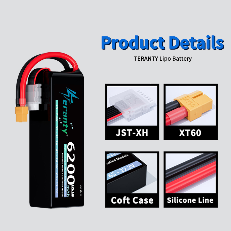 TERANTY 6S 6200mAh Lipo Batter - Drone Racing Battery recensie en prijs