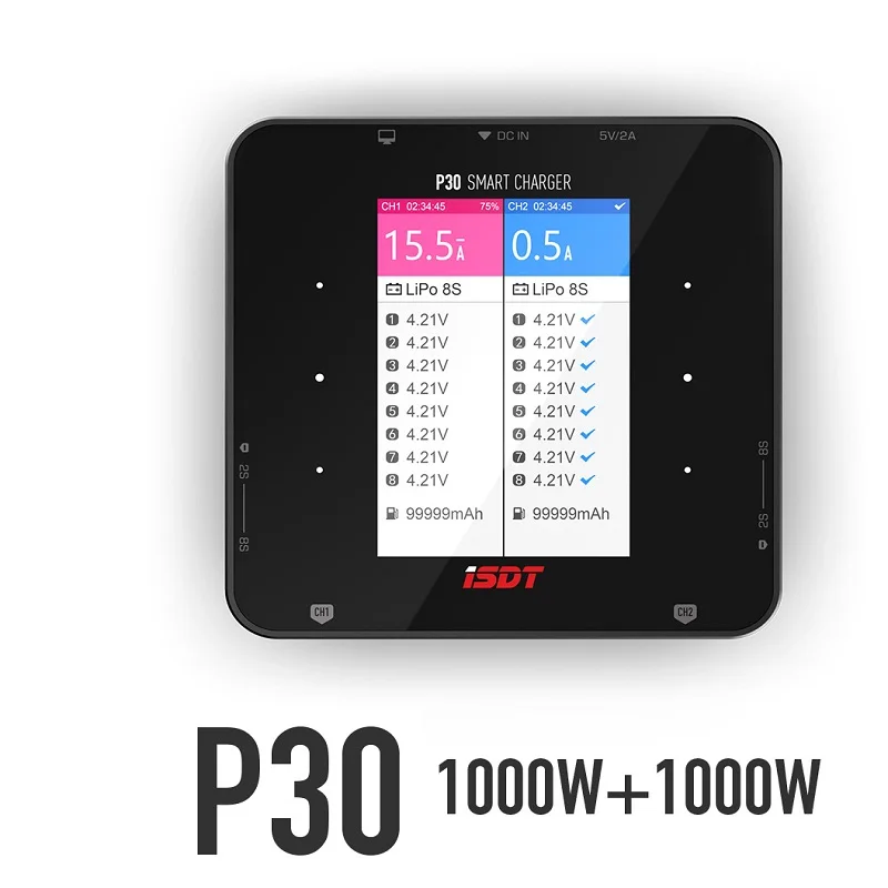 ISDT P30 Dual Channel Smart Ba - Drone Racing Charger recensie en prijs