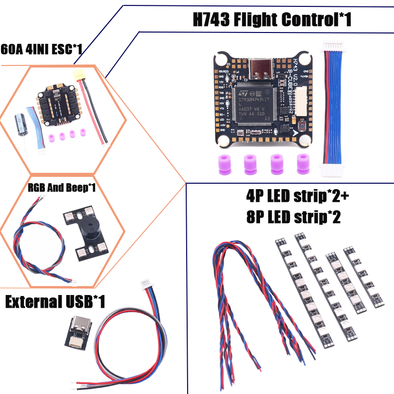 RCtoSky F4V3S PLUS F722 F745 H - Drone Racing Flight Controller recensie en prijs