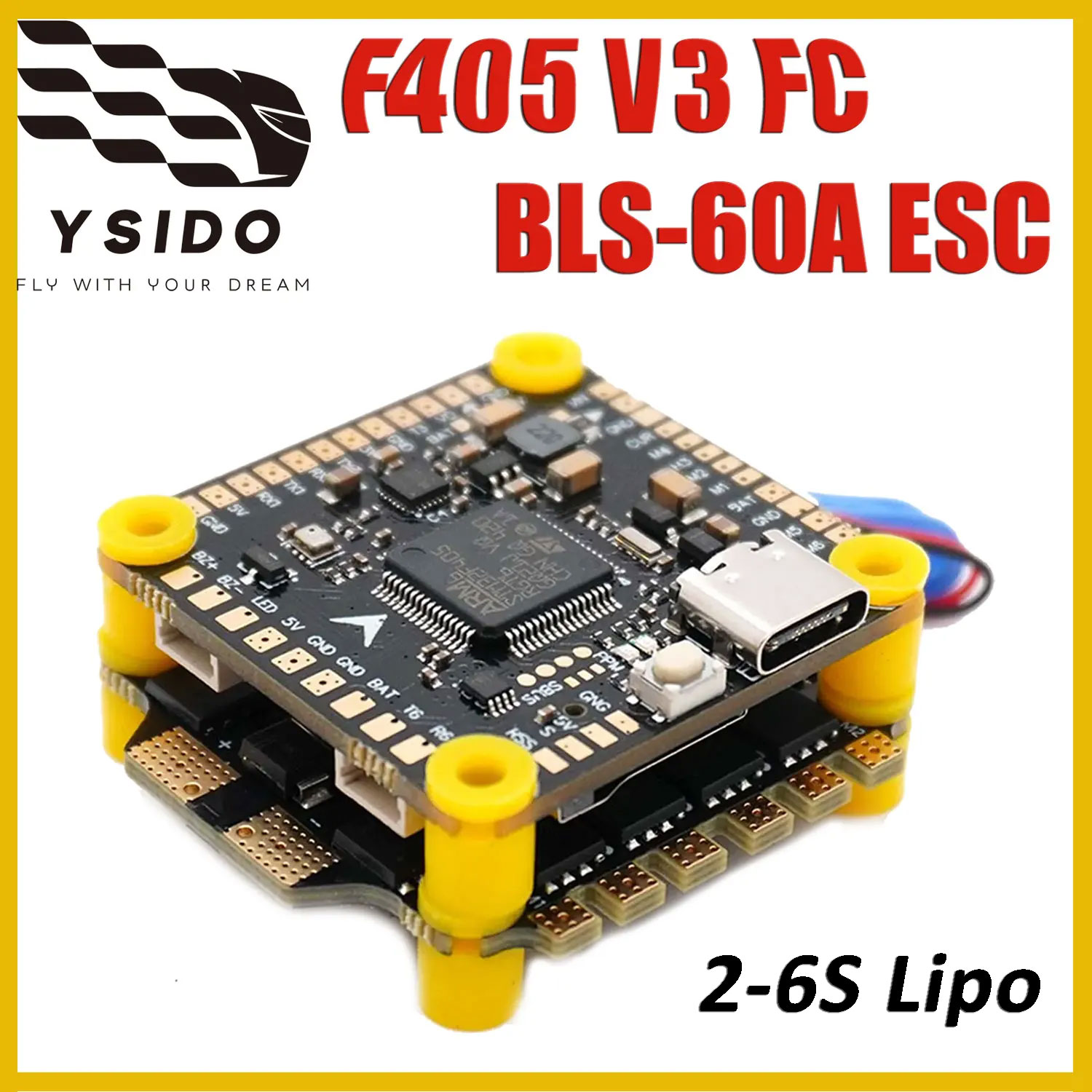 YSIDO F405 V3 Flight Controlle - Drone Racing Flight Controller recensie en prijs