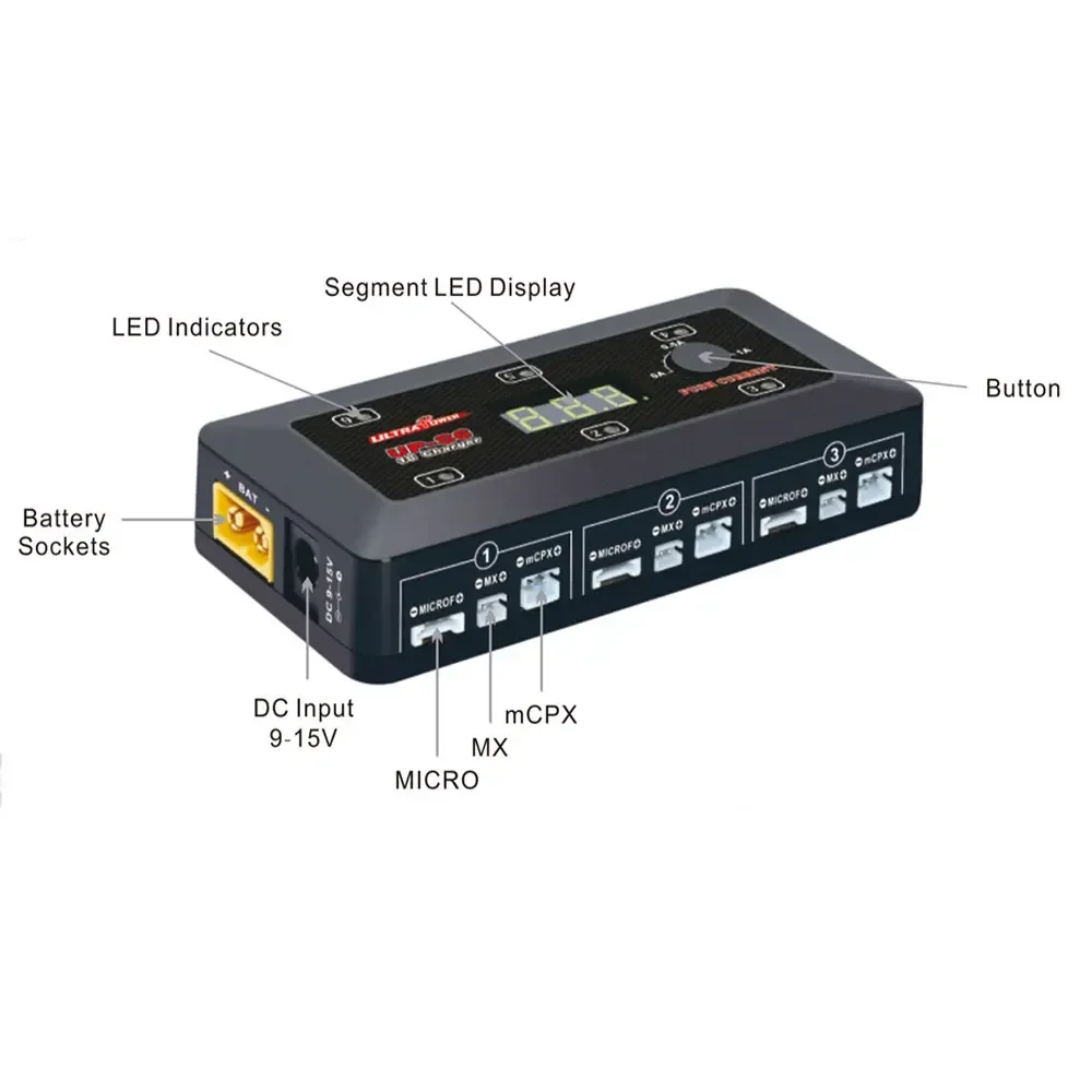Ultra Power UP-S6 3.7V 1S Lipo - Drone Racing Charger recensie en prijs